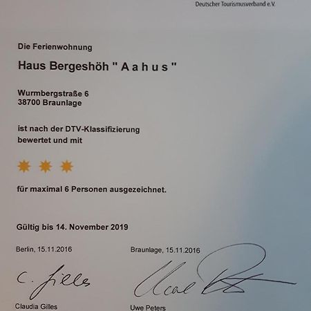 Haus Bergeshoeh Braunlage Eksteriør bilde